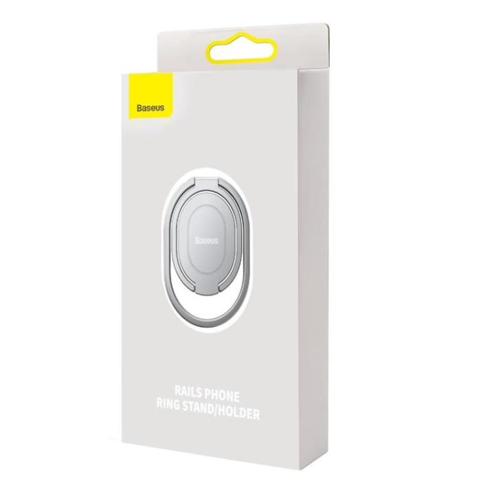 UTGATT1 - Baseus Rails Self-Adhesive Ringhållare Telefonställ - Silver