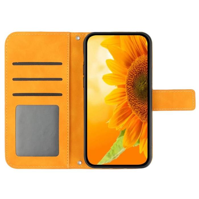 A-One Brand - Sony Xperia 1 VII Plånboksfodral Med Handledsrem - Gul