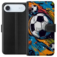 Gustaf - Pl&aring;nboksfodral till Apple iPhone 17 Air med Fotbollar