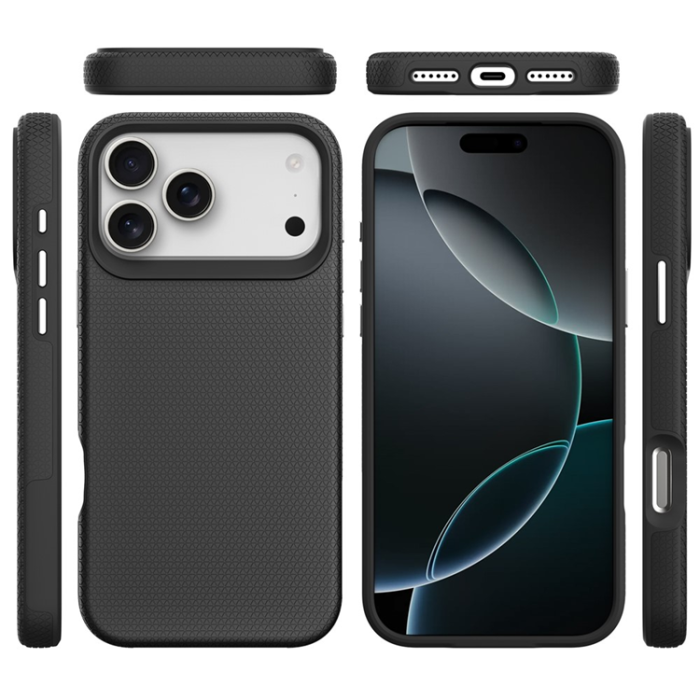 A-One Brand - iPhone 17 Pro Max Mobilskal MagSafe Protective TPU+PC - Svart