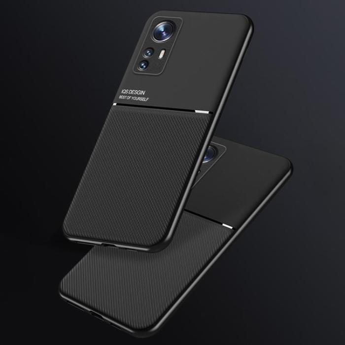 A-One Brand - Imprinted PU Läder Skal Xiaomi 12 Pro - Svart