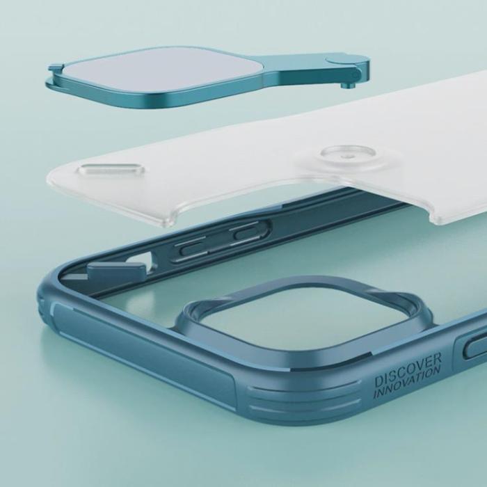 Nillkin - Nillkin Cyclops Foldable Stand Skal iPhone 13 Pro - Blå
