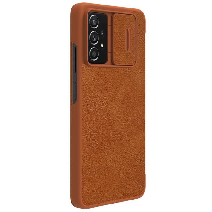 Nillkin - Nillkin Galaxy A73 Fodral Qin läder Holster - Brun