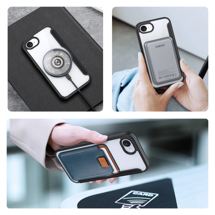 Dux Ducis - Dux Ducis iPhone 16e Plånboksfodral MagSafe Skin X Pro