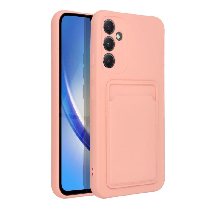 OEM - Skal med Kortfack för Samsung A34 5G rosa