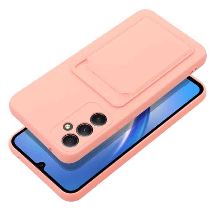 OEM - Skal med Kortfack för Samsung A34 5G rosa