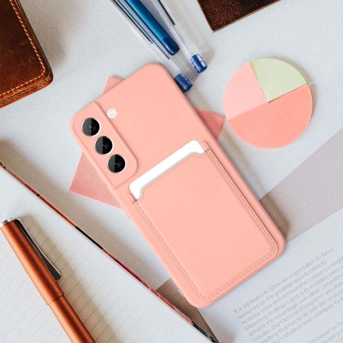 OEM - Skal med Kortfack för Samsung A34 5G rosa