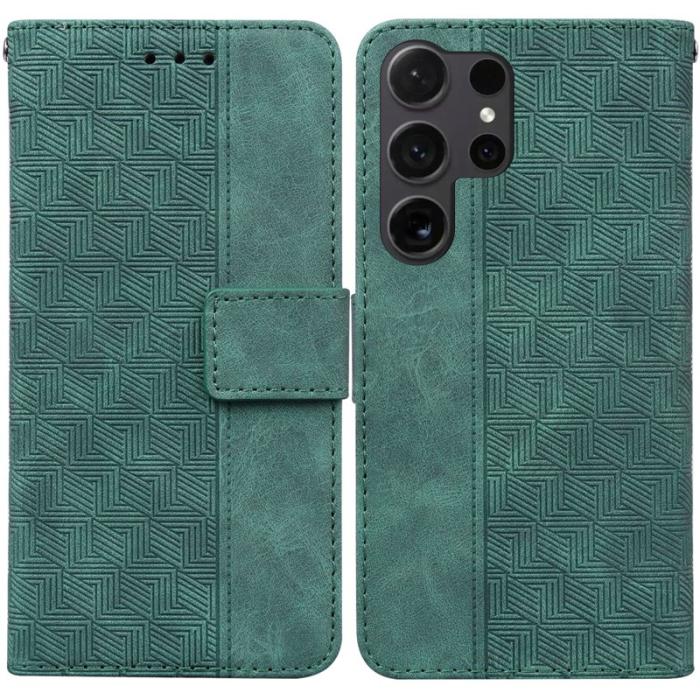 OEM - Plånboksfodral för Samsung Galaxy S26 Ultra Konstläder med handledsrem - Grön