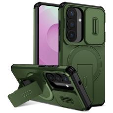 OEM - Mobilskal f&ouml;r Samsung Galaxy S26 Magnetiskt Kickstand PC + TPU - Gr&ouml;n