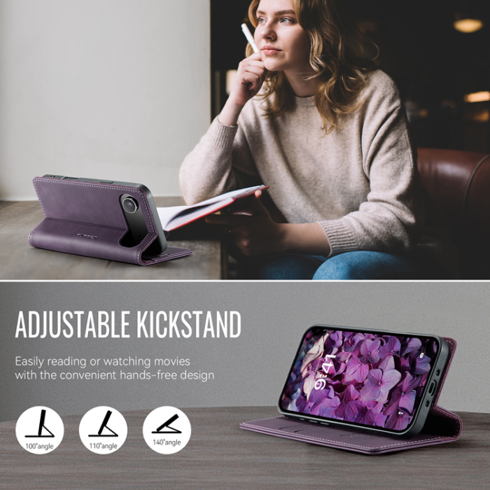 Caseme - Caseme iPhone Air Plånboksfodral RFID Blocking 033 - Lila