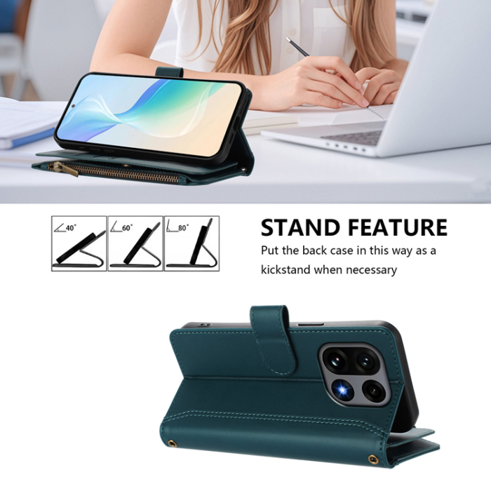 A-One Brand - OnePlus 15 5G Plånboksfodral Zipper Konstläder