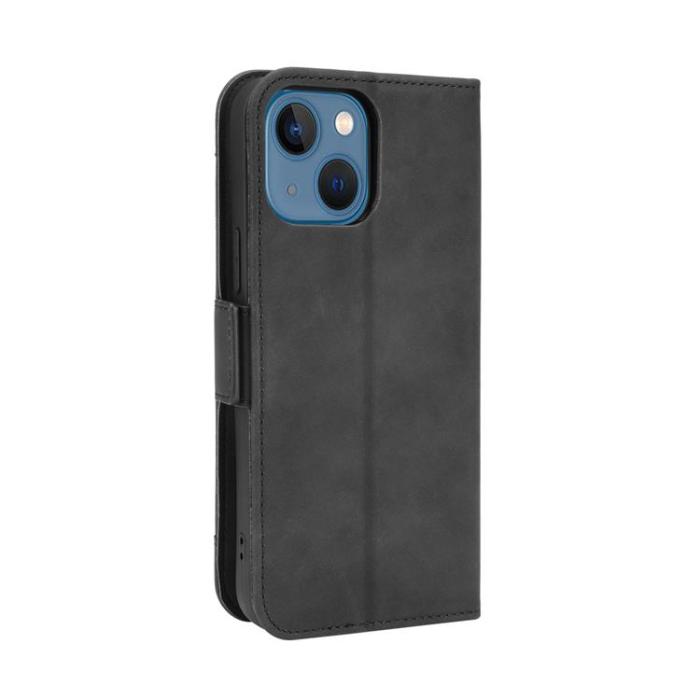 A-One Brand - iPhone 13 mini Plånboksfodral Magnetisk Läder - Svart