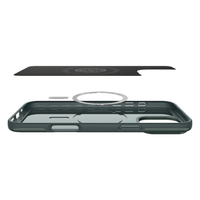 Spigen - Spigen iPhone 16 Pro Mobilskal MagSafe Thin Fit - Abyss Grön