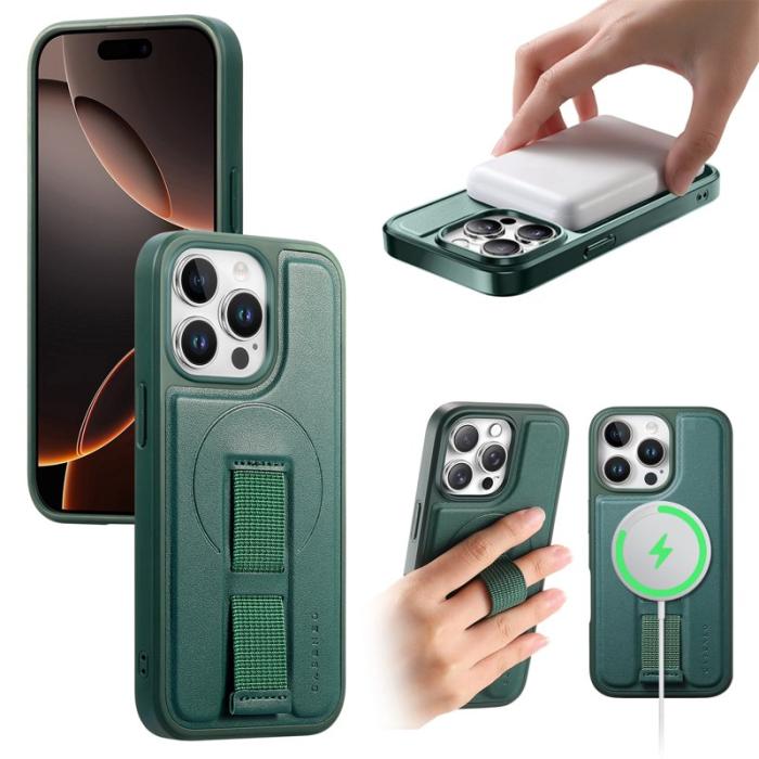 CASENEO - CASENEO iPhone 13 Pro Max Fodral KonstLäder - Grön