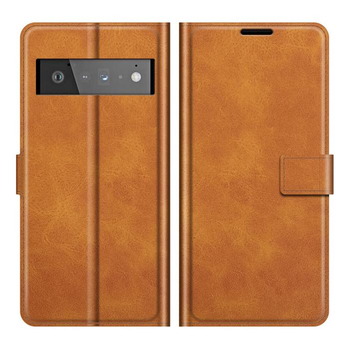 A-One Brand - Flip Folio Plånboksfodral till Google Pixel 6 Pro - Camel