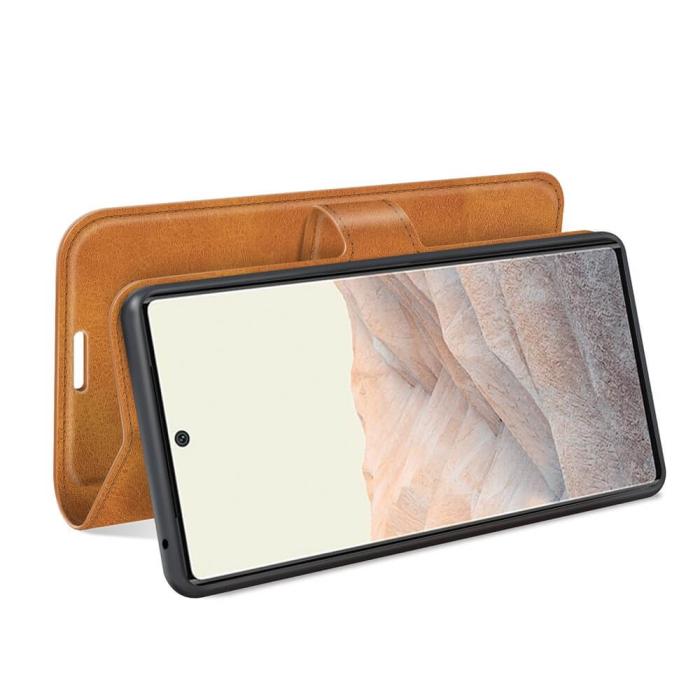 A-One Brand - Flip Folio Plånboksfodral till Google Pixel 6 Pro - Camel