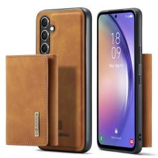 DG.MING - DG.MING Konstl&auml;der Pl&aring;nboksfodral f&ouml;r Samsung Galaxy A14 5G - Brun