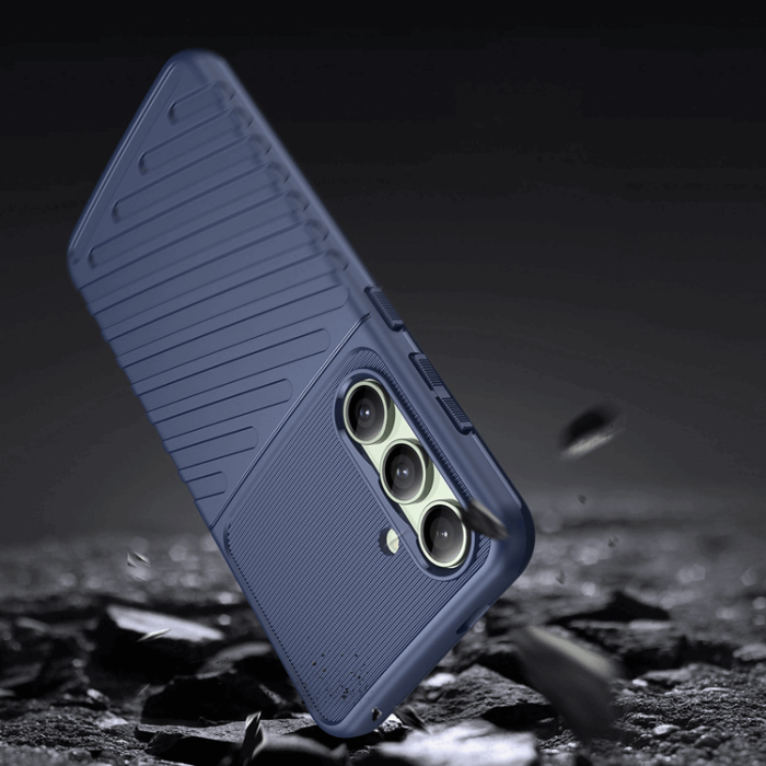 OEM - Galaxy S24 FE Mobilskal Thunder Armored - Blå