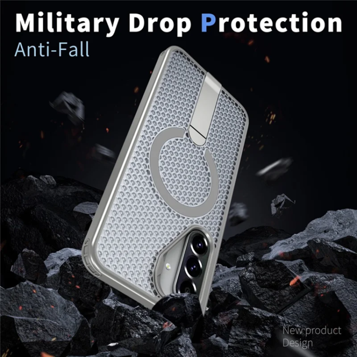 A-One Brand - Mobilskal till Galaxy A56 5G Magsafe Grid Texture