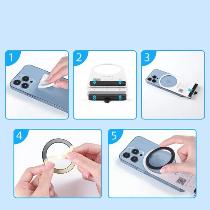Joyroom - Joyroom Magnetisk Magsafe Metallring för Smartphone - Rosa