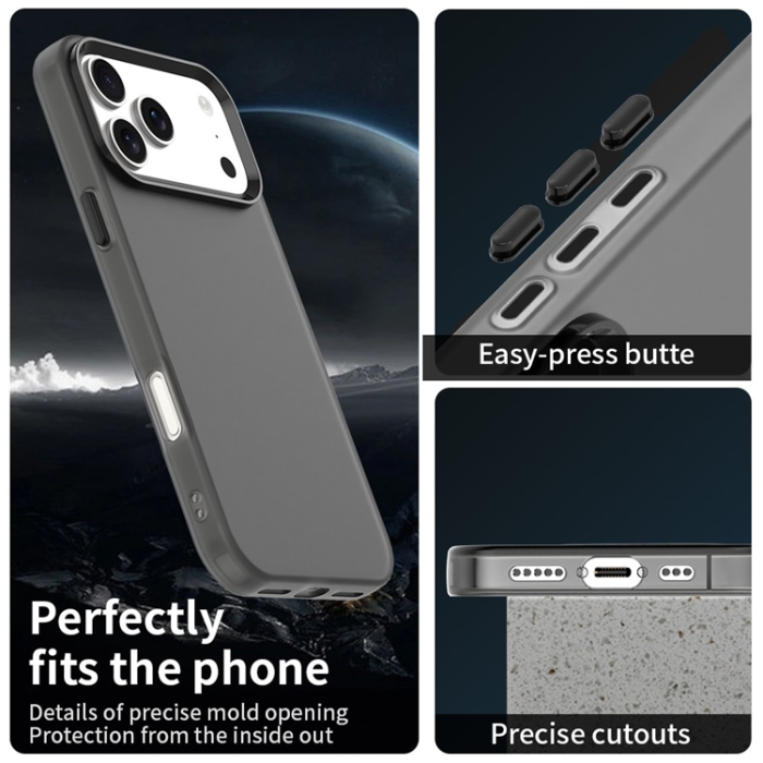 A-One Brand - iPhone 17 Pro Mobilskal Matte Anti-Drop - Svart
