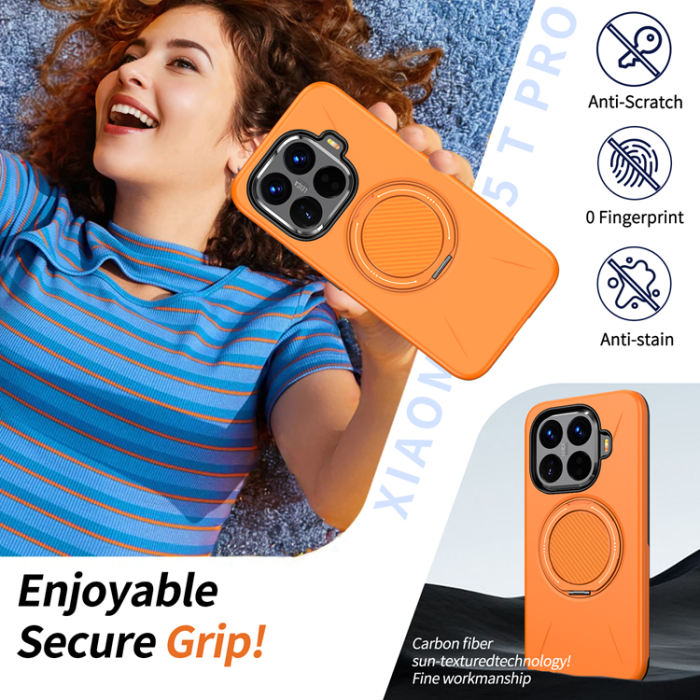 A-One Brand - Xiaomi 15T Pro Mobilskal Magsafe Rotating Kickstand TPU + PC