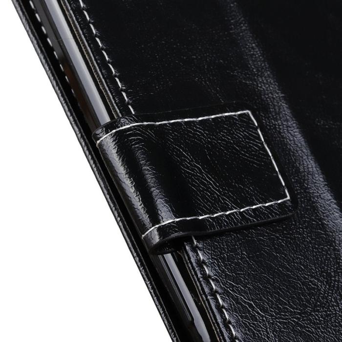 OEM - Samsung Galaxy S26 Ultra Fodral Äkta Läder Crazy Horse - Svart
