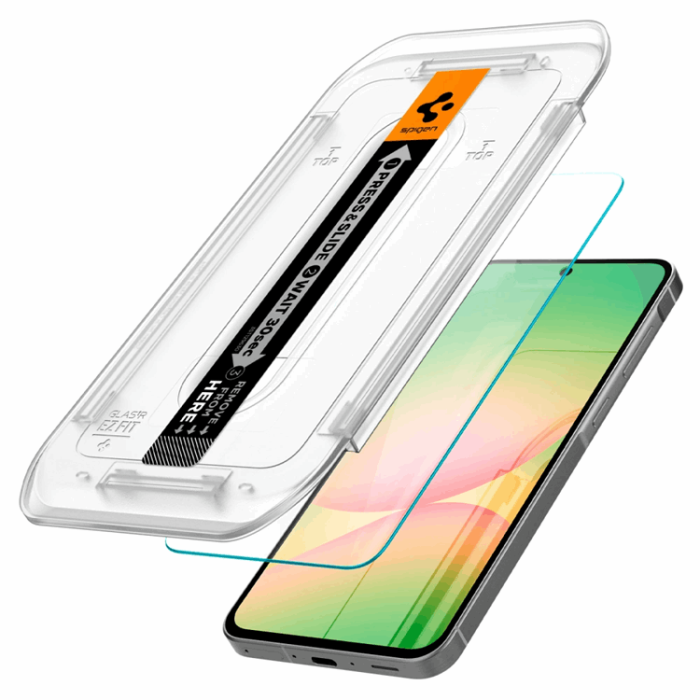 Spigen - [2-Pack] Spigen Galaxy A56 5G/S24 FE Härdat glas Skärmskydd EZ-Fit