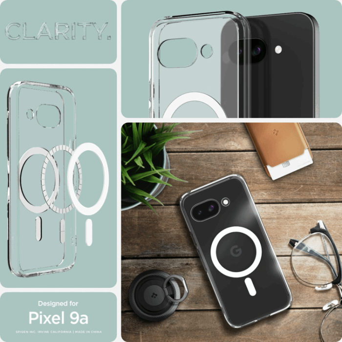 Spigen - Spigen Google Pixel 9a Mobilskal Magsafe Ultra Hybrid - Clear