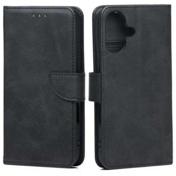 Marv - Marv iPhone 17 Plånboksfodral Läder - Svart