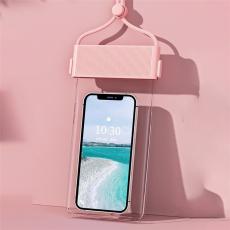 OEM - Vattentätt Universalt Mobilfodral IPX8 TPU Stripes - Rosa