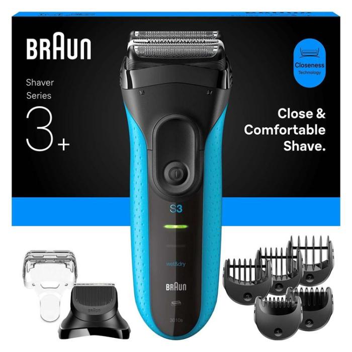Braun - Braun Rakapparat Serie 3 3040s (med trimmertillbehör)