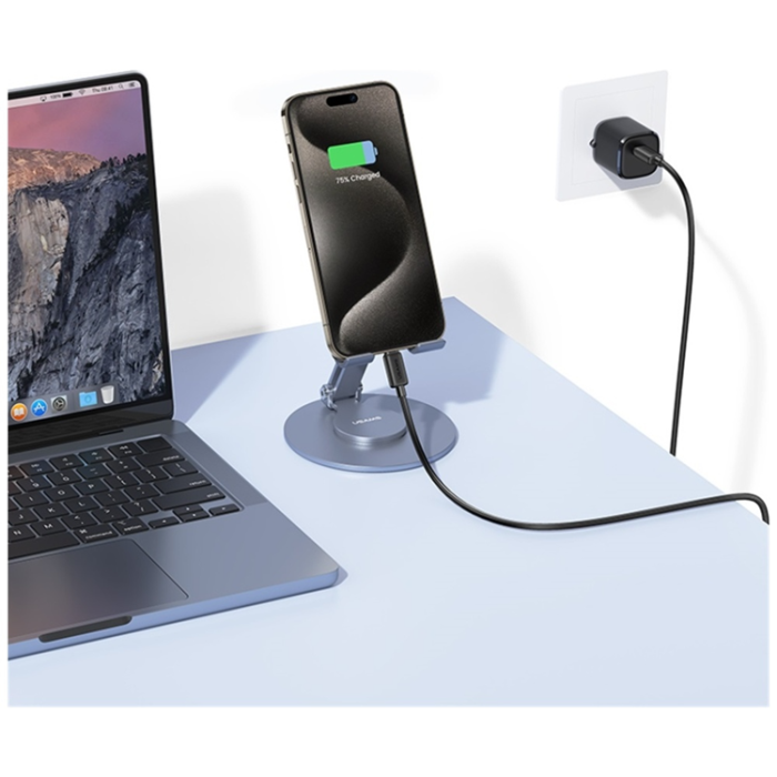 USAMS - Usams USB-C till USB-C Kabel 1m KY Series - Vit