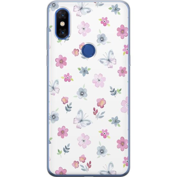 iSecrets - Mobilskal till Xiaomi Mi Mix 3 med Blommor och fjärillar