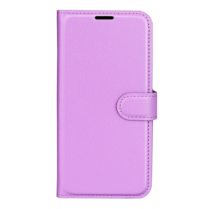 Amorus - AMORUS OnePlus 15 Plånboksfodral Litchi Shockproof - Lila