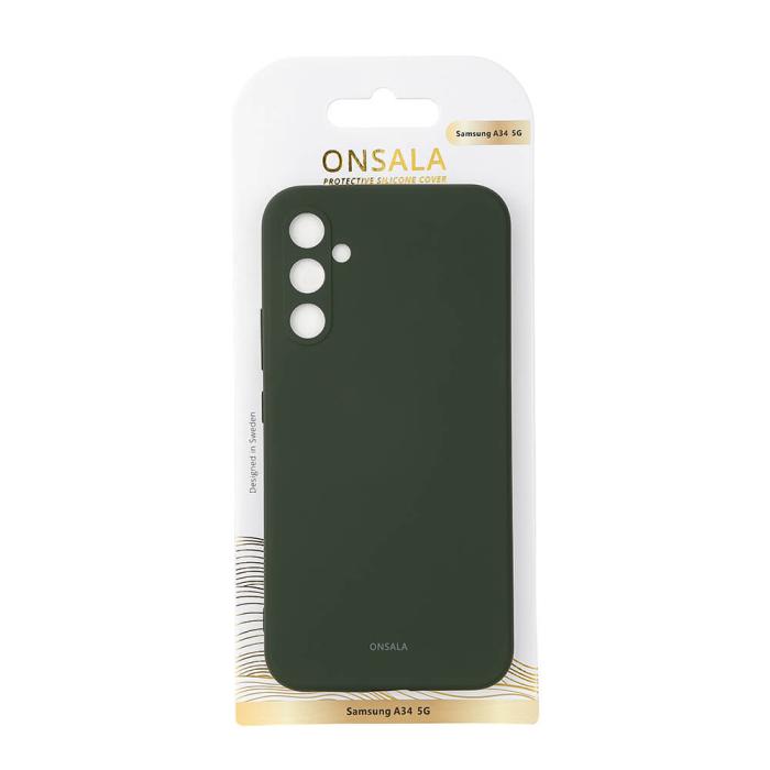 Onsala - ONSALA Galaxy A34 5G Skal Silikon - Grön