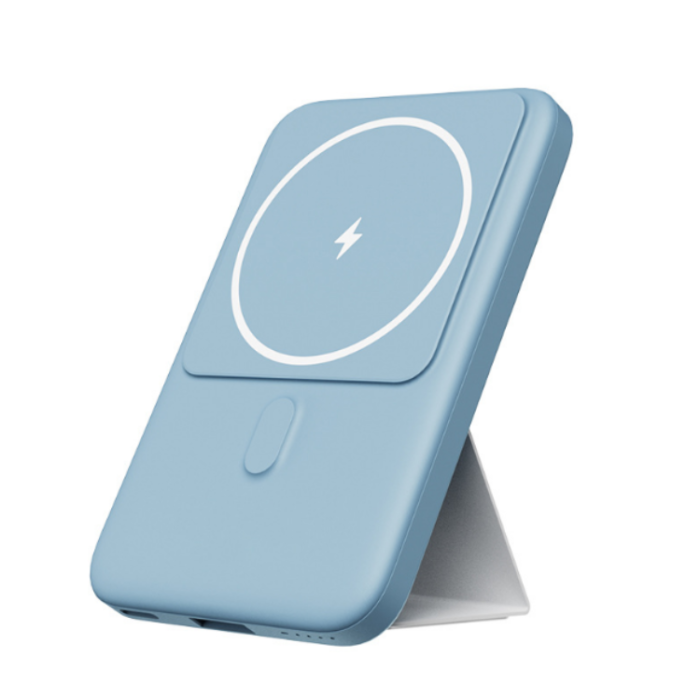 UTGATT1 - Magsafe Ultra-Thin Magnetic Trådlös Powerbank 10000 mAh - Sky Blå