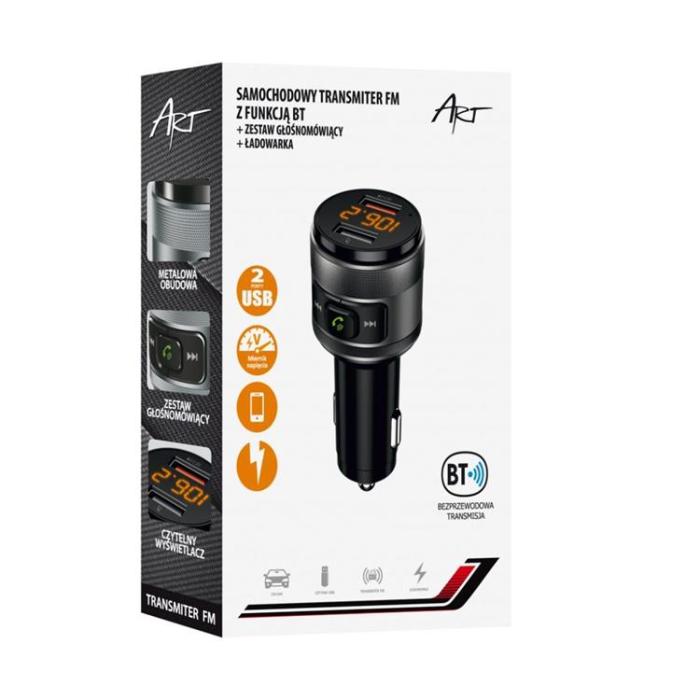 OEM - FM-Sändare MP3 z Bluetooth 5.0 + + 2xUSB A QC3.0 ART FM-57