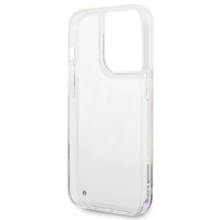 UTGATT1 - GUESS iPhone 14 Pro Max Skal Flower Liquid Glitter - Lila