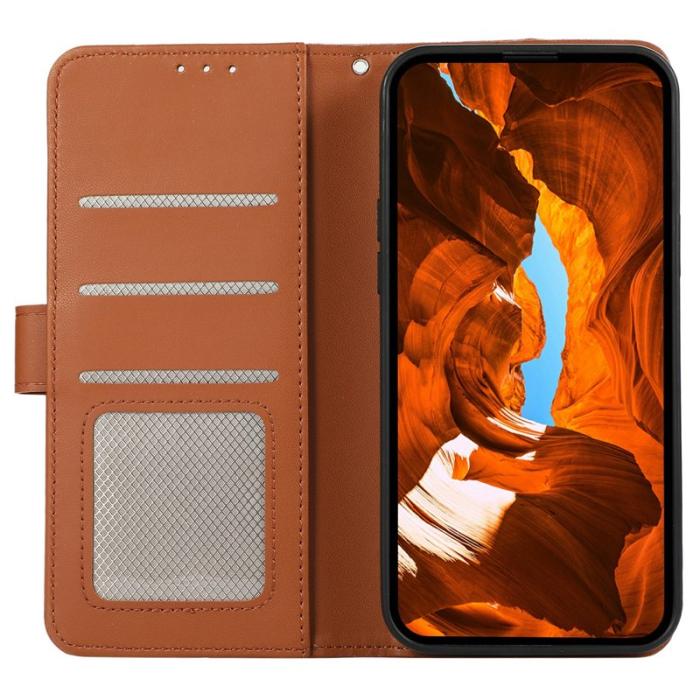 OEM - ABEEL Mobilskal till Samsung Galaxy S26 Ultra RFID-Skydd KonstLäder - Brun