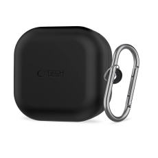 Tech-Protect - Tech-Protect Skal F&ouml;r Galaxy Buds 4/4 Pro Silikon Hook - Svart