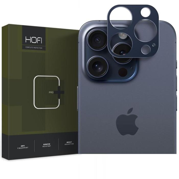 UTGATT - Hofi iPhone 15 Pro/Pro Max Kameralinsskydd i Härdat Glas - Navy