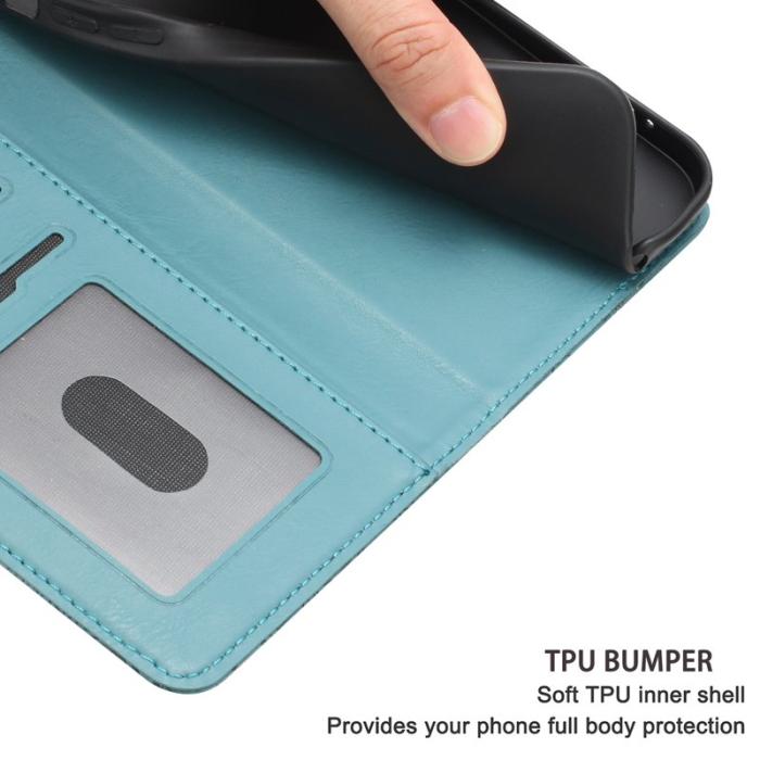 OEM - Samsung Galaxy S26 Plånboksfodral Blommönster Konstläder Flip - Grön