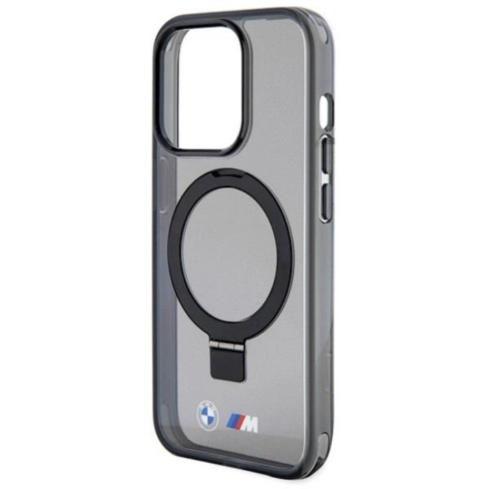 BMW - BMW iPhone 15 Pro Max Mobilskal Magsafe Ringställ M Collection - Svart