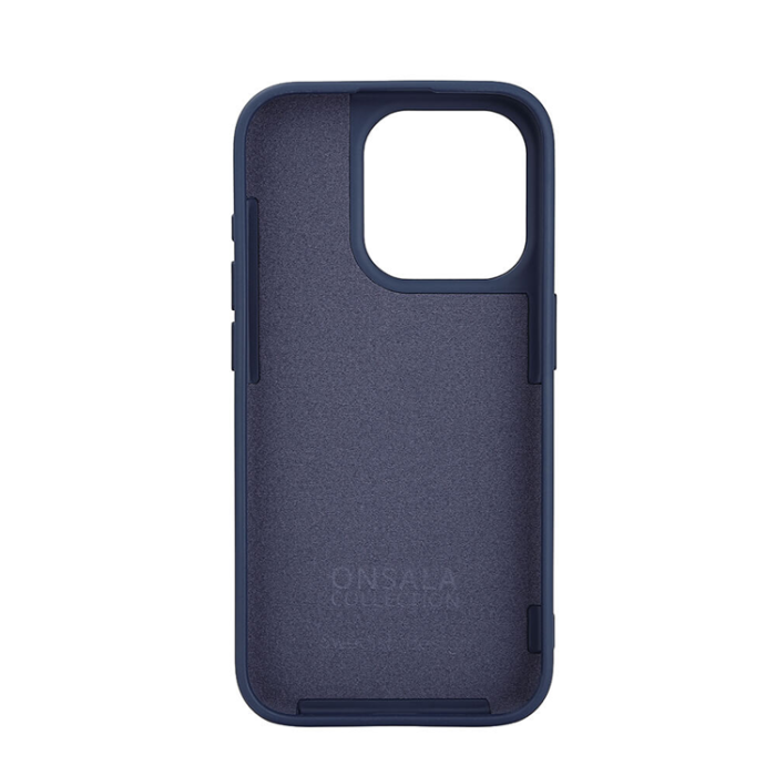 Onsala - Onsala iPhone 15 Pro Mobilskal Magsafe Silikon - Mörkblå