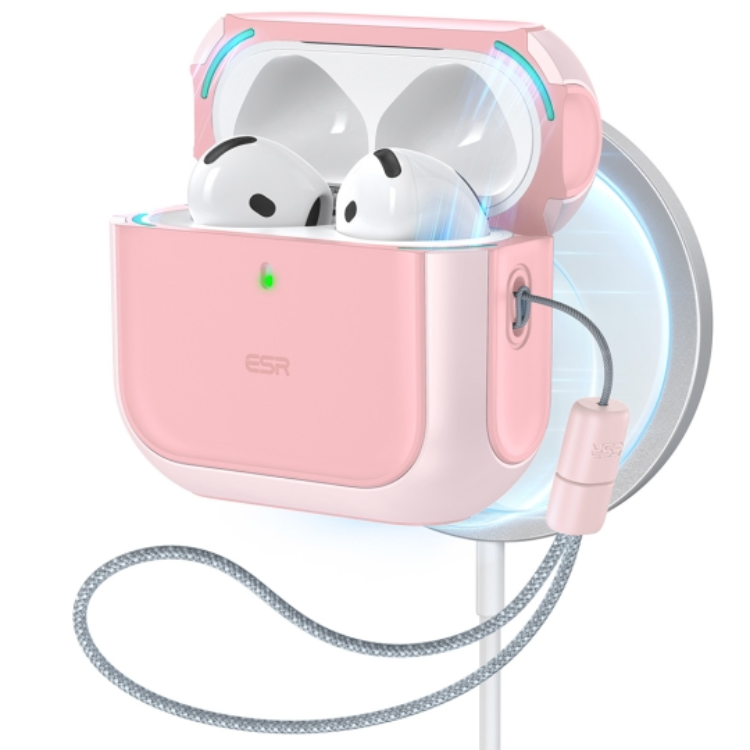 ESR Airpods 4 Skal Magsafe Orbit Halolock - Rosa | 2353 | AlltMobil