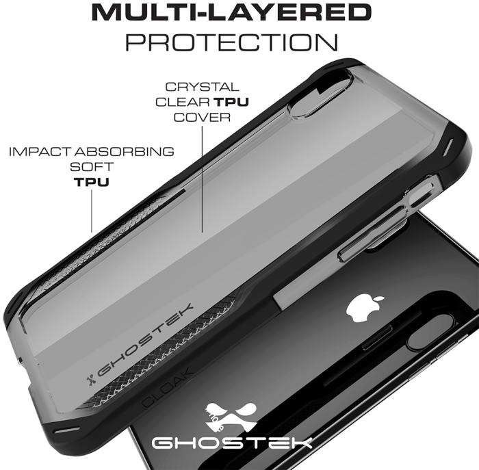 UTGATT5 - Ghostek Cloak 4 Skal till Apple iPhone XS / X - Svart