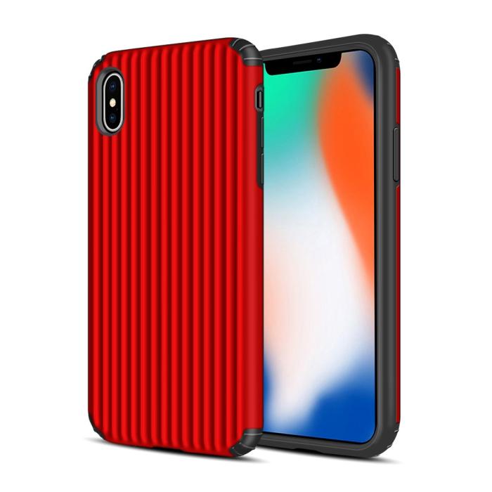 OEM - Hybrid Armor Skal till Apple iPhone X/Xs - Röd