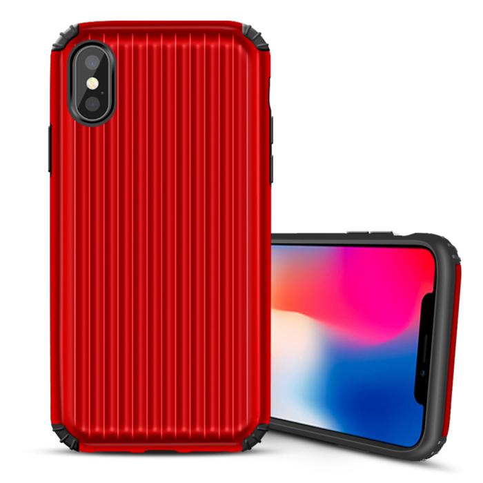 OEM - Hybrid Armor Skal till Apple iPhone X/Xs - Röd