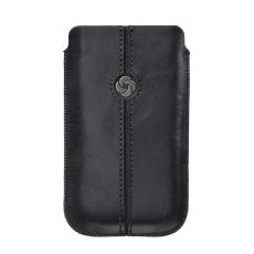 Samsonite - SAMSONITE DEZIR Mobilv&auml;ska L&auml;der M Svart till Apple iPhone 5/5S/SE